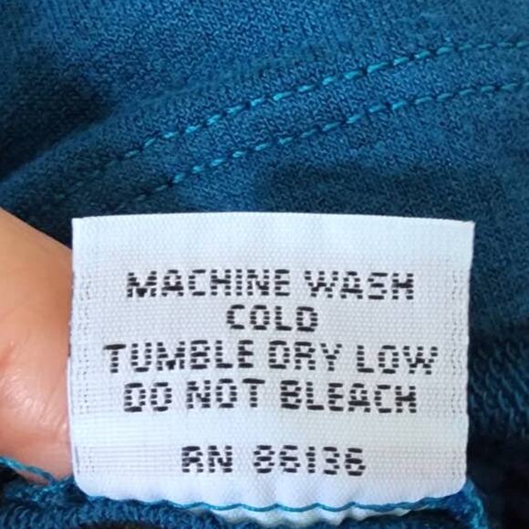 Bryn Walker Inman Ruched Long Sleeve Tunic Top Teal XL - Picture 6 of 8